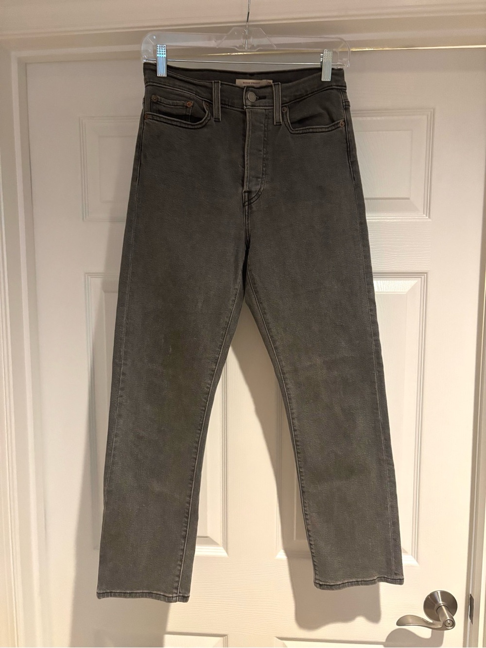 Women’s High-Rise Straight Jeans - Washed Gray